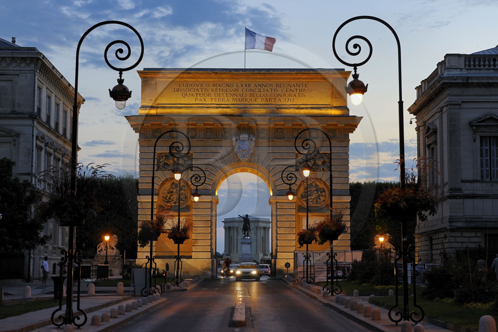 France, Hérault (34), Montpellier, Porte du Peyrou, arc de triomphe France, Hérault (34), Montpellier, Porte du Peyrou, arc de triomphe