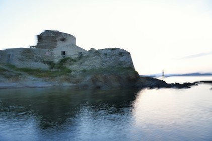 France, Var, Iles d'Hyeres, Parc National de Port Cros (National park of Port Cros), Porquerolles island, Fort du Petit Langoustier on its island
