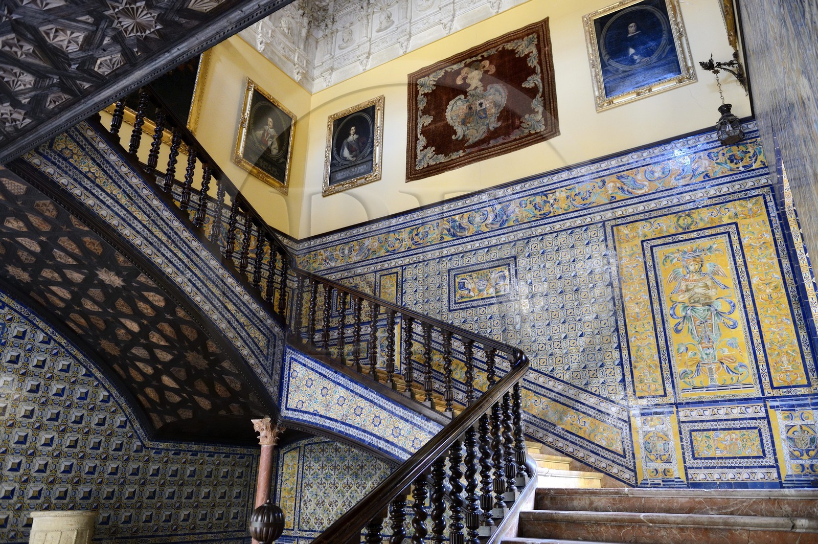 Espagne, Andalousie, Séville, Palais de la comtesse de Lebrija (El Palacio de la Condesa de Lebrija)