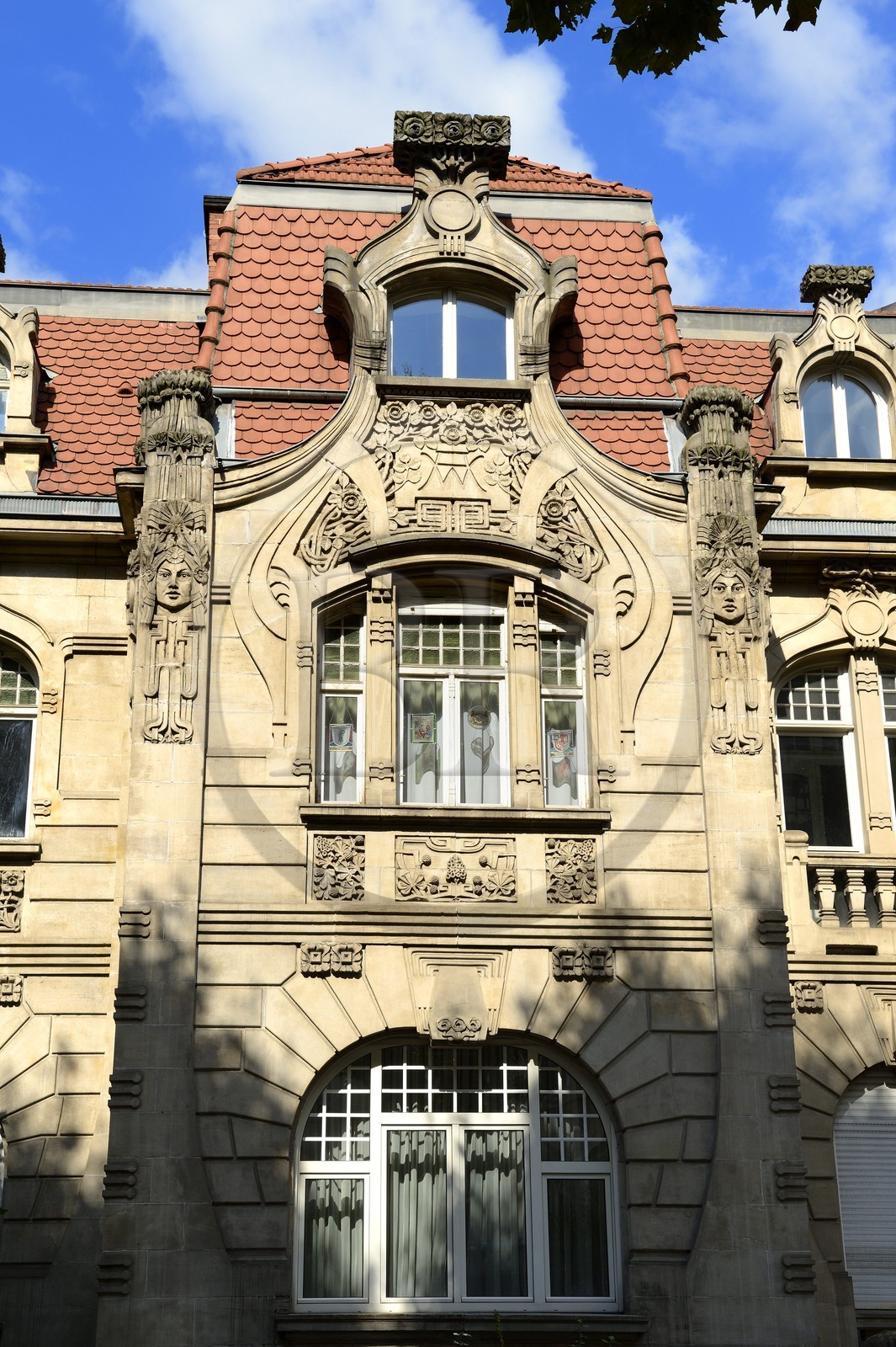 France, Moselle, Metz, Imperial district, Jugendstil villa on Avenue Foch