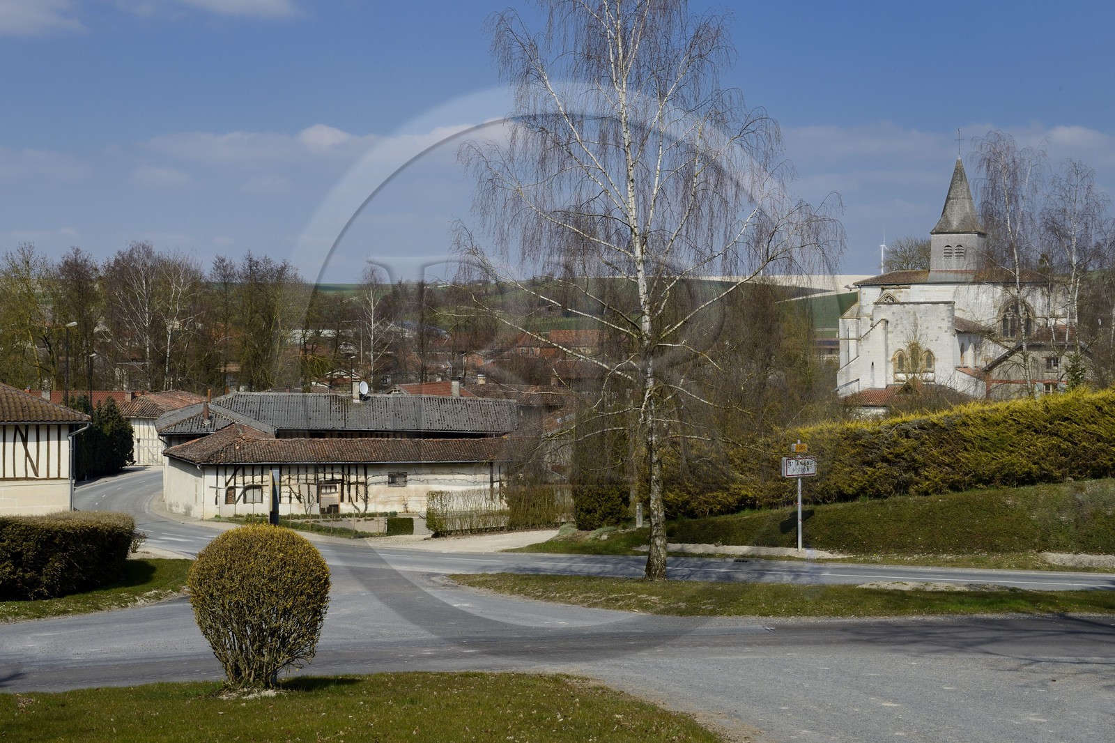 France, Marne (51), village de Saint-Amand-sur-Fion et son église Saint-Amand