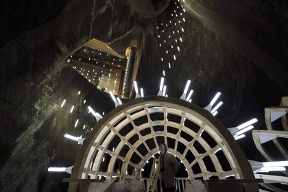 Romania, Transylvania, Cluj region, Turda, former Turda salt mine whose exploitation began in Roman times transformed into a leisure center and health