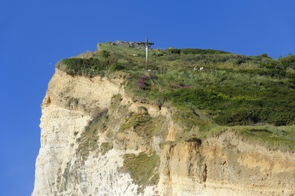 France, Seine-Maritime (76), Pays de Caux, Côte d'Albâtre, Fécamp, le cap Fagnet