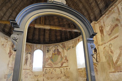 France, Loir et Cher, Saint-Jacques-des-Guerets, Romanesque church of Saint-Jacques built in the twelfth century