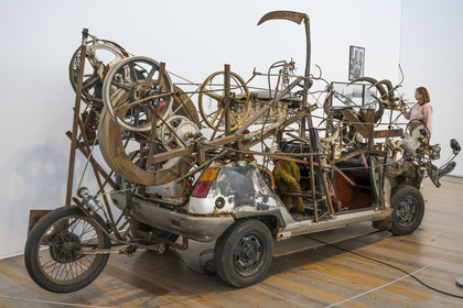 Switzerland, Basel Museum Tinguely, Safari Death Moscow by the artist Jean Tinguely (1989)