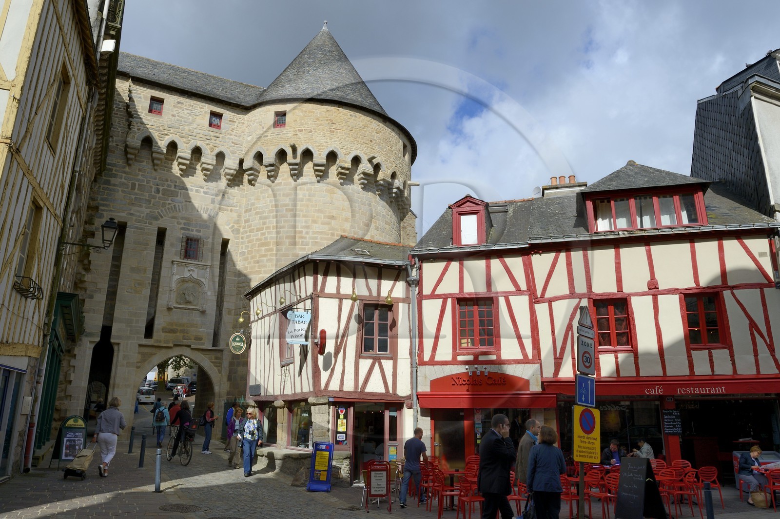France, Morbihan (56), Golfe du Morbihan, Vannes, Porte Prison classé monument historique