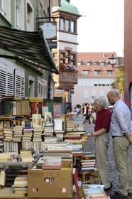 Allemagne, Bade-Wurtemberg, Fribourg en Brisgau, librairie de livres d'occasion