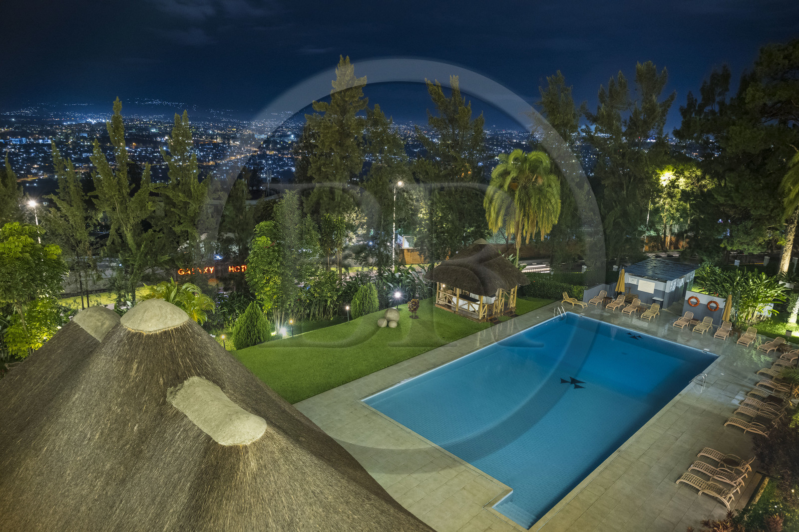 Rwanda, Kigali, centre ville Kigali CBD, Hotel des Mille Collines, premier grand hotel historique du pays