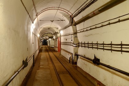 France, Moselle (57), Veckring, Ligne Maginot, forteresse du Hackenberg, une galerie