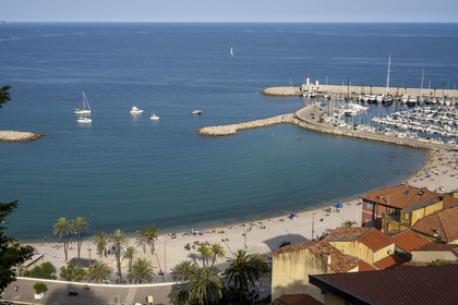 France, Alpes-Maritimes, Menton, the Sablettes beach