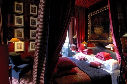 United Kingdom, London, room of the Blakes Hotel (luxury hotel)