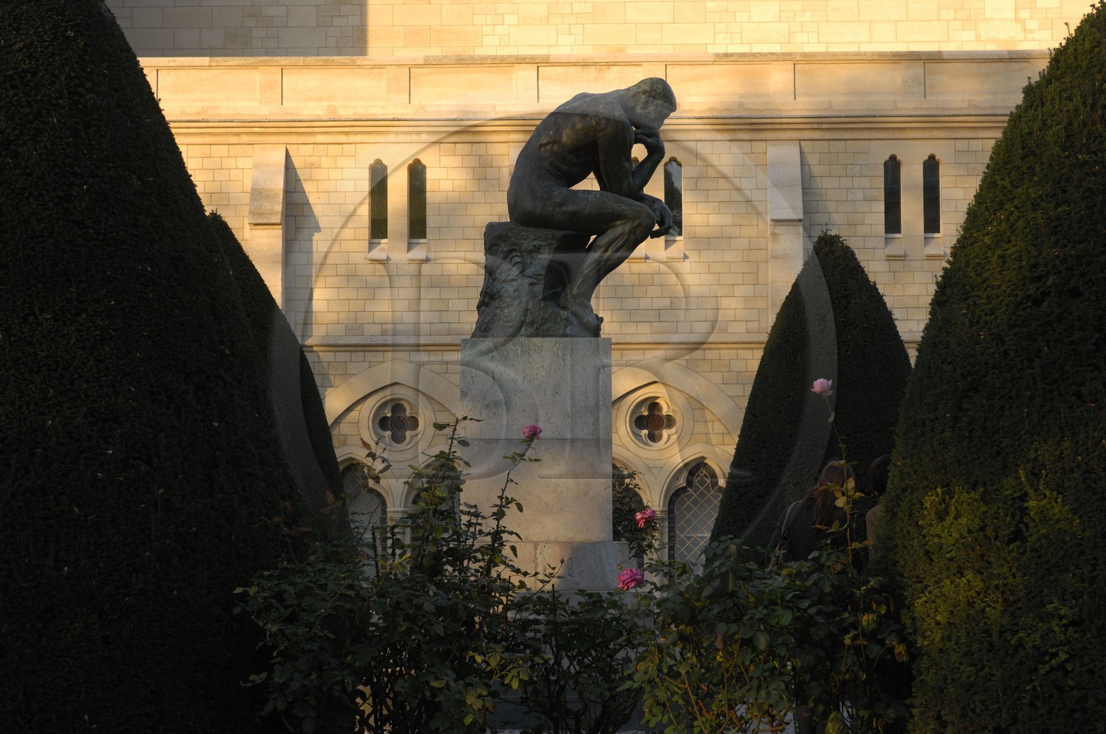 France, Paris (75), le musée Rodin installé dans l' Hotel Biron, sculpture Le Penseur de Rodin