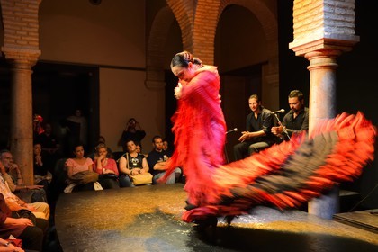 Espagne, Andalousie, Séville, quartier de Santa Cruz, musée de la dance flamenco