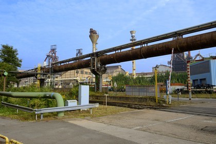 France, Moselle (57), Vallée de la Fensch, Hayange, usine sidérurgique, les derniers Hauts-fourneaux (dit de Florange) du groupe ArcelorMittal
