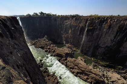Zimbabwe, Matabeleland North Province,  Zambesi River, the Victoria Falls, listed as World Heritage by UNESCO