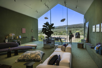 Allemagne, Bade-Wurtemberg, Weil am Rhein près de Bâle, le Vitra Campus, Vitra Haus, par les architectes Herzog et de Meuron (2010)