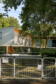 France, Charente-Maritime, Royan, villa in the residential area The Parc, Boomerang villa built in 1959 by architect P. Marmouget