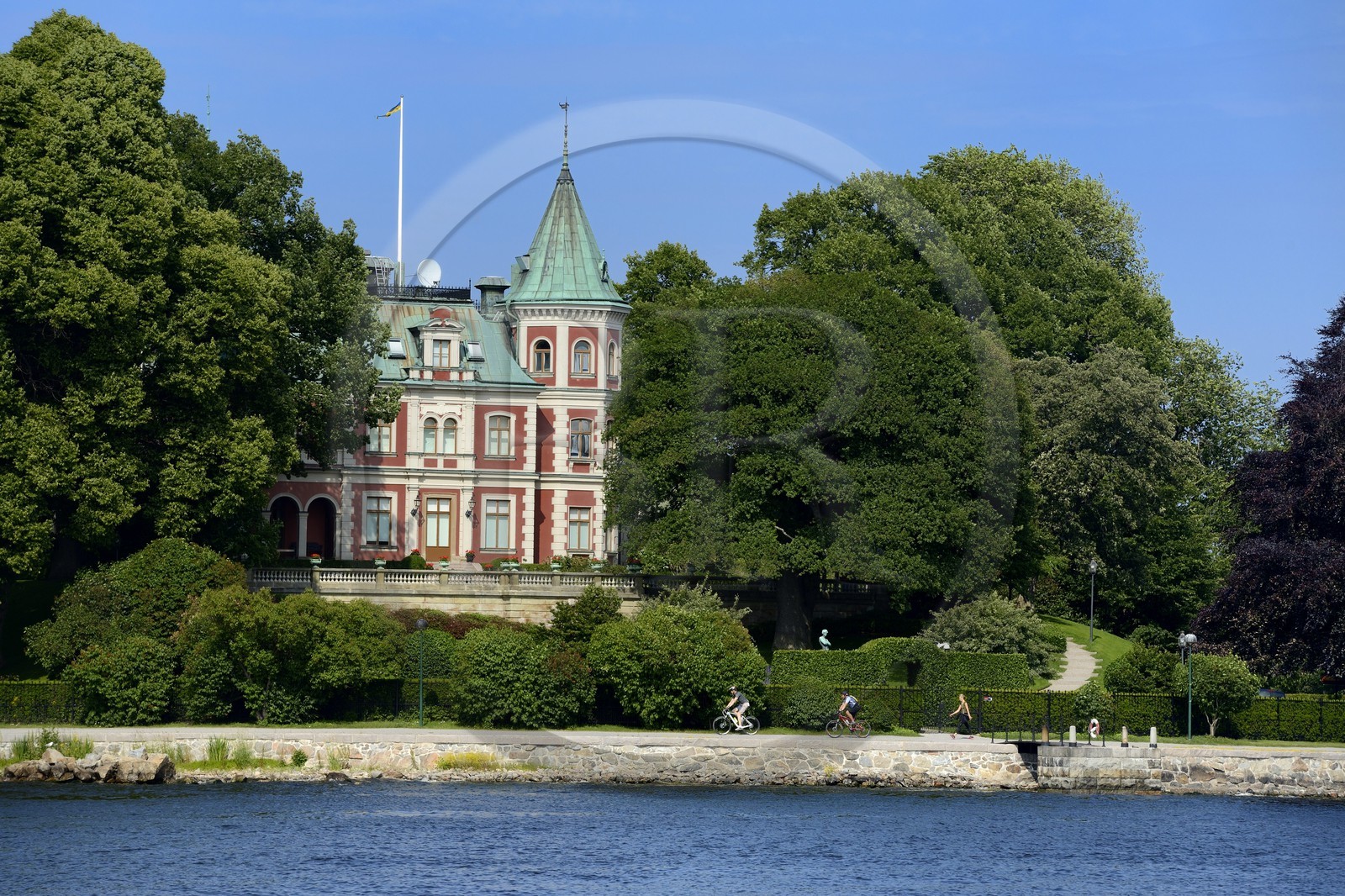 Sweden, Stockholm, Djurgarden, Villa Tacka Udden from the 19th century