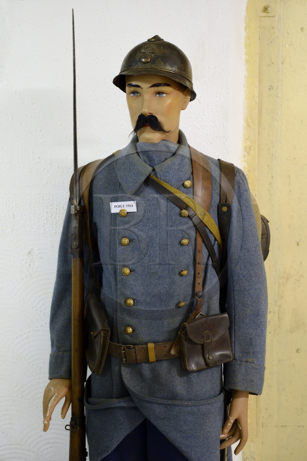 France, Moselle (57), Veckring, Ligne Maginot, forteresse du Hackenberg, soldat de la première guerre mondiale, poilu