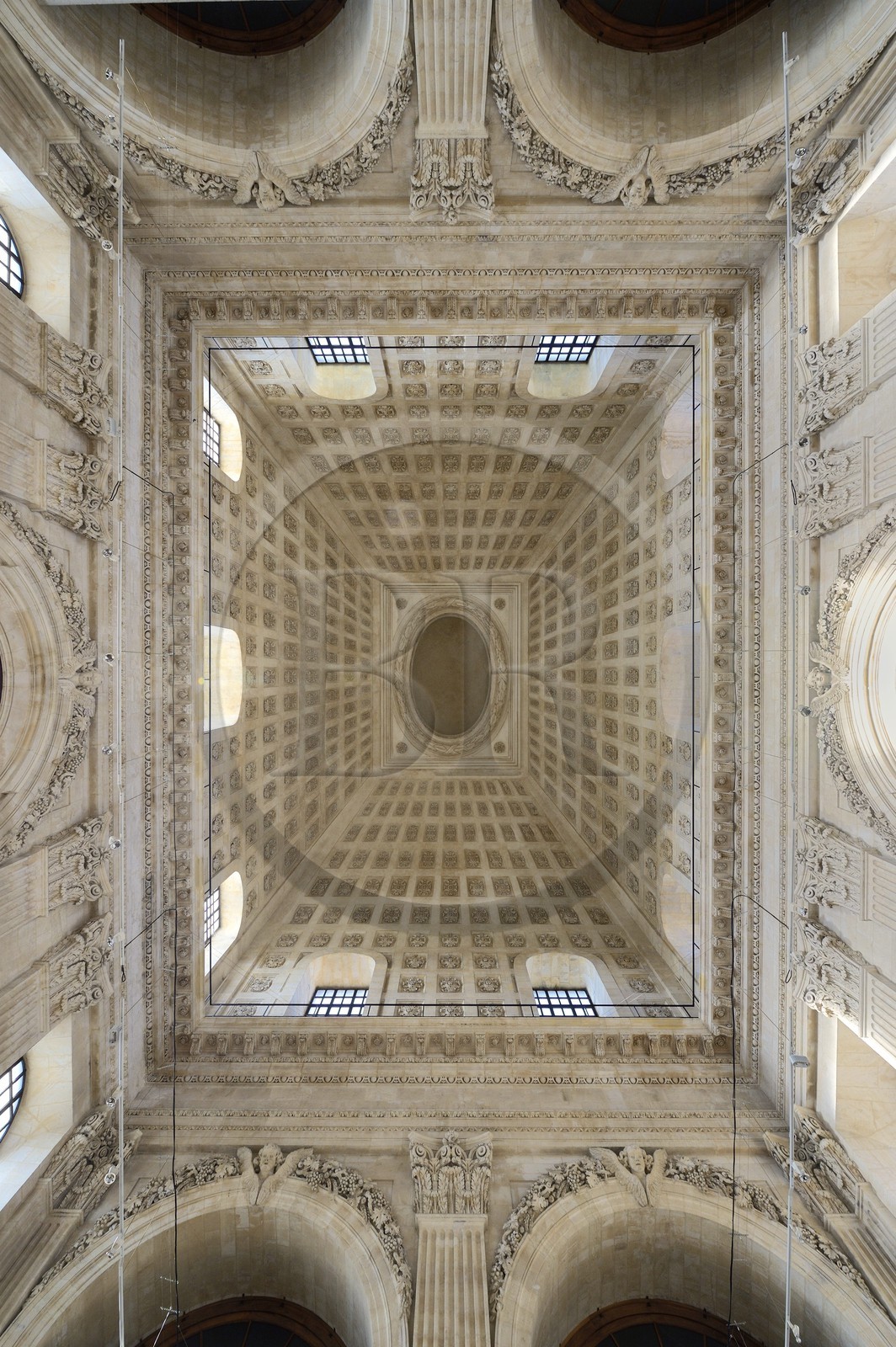 France, Rhône (69), Lyon, site historique classé Patrimoine Mondial de l'UNESCO, l'hôpital de l'Hôtel Dieu, Grand dôme