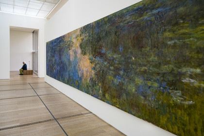 Switzerland, Basel, Riehen, Beyeler Foundation, the water-lily pond by the painter Claude Monnet