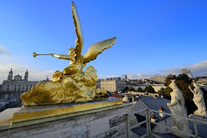 France, Meurthe-et-Moselle, Nancy, Place Stanislas (former Place Royale) built by Stanislas Leszczynski in the 18th century, listed as World Heritage by UNESCO, Triumph Arch (Here Gate)