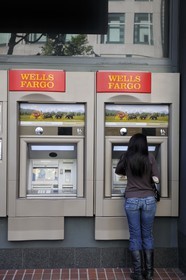 Etats-Unis, Californie, San Francisco, la Wells Fargo Bank sur Market street