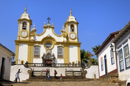 Brazil, Minas Gerais state, Tirandentes, Matriz de Santo Antonio, Santo Antonio church (Gold Route, Estrada Real)