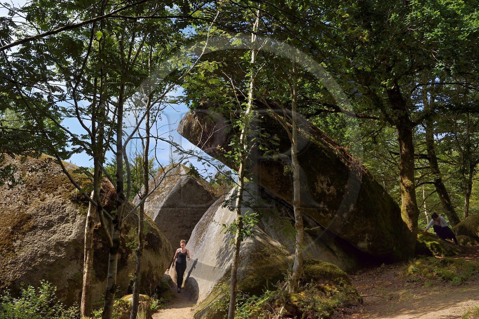 France, Finistère (29), parc naturel régional d'Armorique, Huelgoat, chaos granitique de la forêt du Huelgoat
