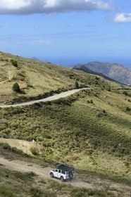 France, Haute Corse, Balagne, discovery of the Giussani in 4x4 vehicle using tracks