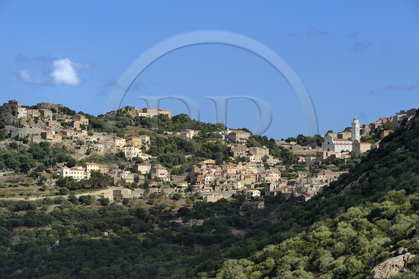 France, Haute-Corse (2B), Balagne, village perché de Corbara