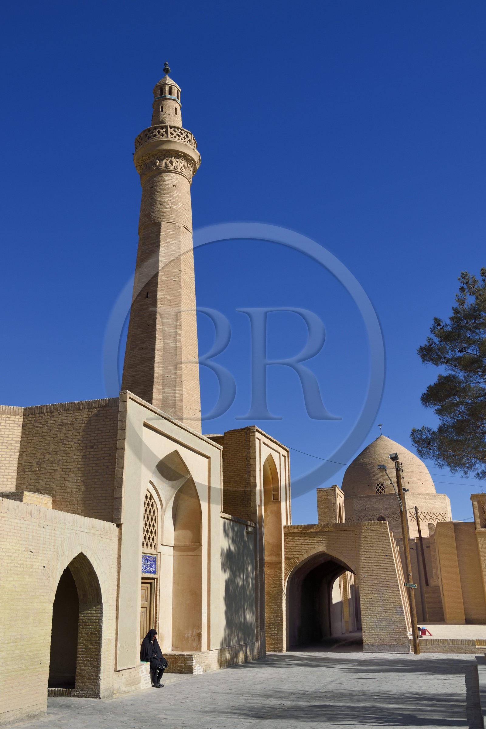 Iran, Province d'Ispahan, désert du Dasht-e Kavir, ville de Nain ou Na'in, la mosquée Jameh de style Khorasani est l'une des plus anciennes (9ème siècle) en Iran et encore en activité aujourd'hui Iran, Province d'Ispahan, désert du Dasht-e Kavir, ville de Nain ou Na'in, la mosquée Jameh de style Khorasani est l'une des plus anciennes (9ème siècle) en Iran et encore en activité aujourd'hui