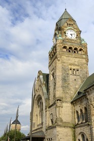 France, Moselle, Metz, Imperial district, railway station, built between 1905 and 1908 by the Berliner architect Jurgen Kruger