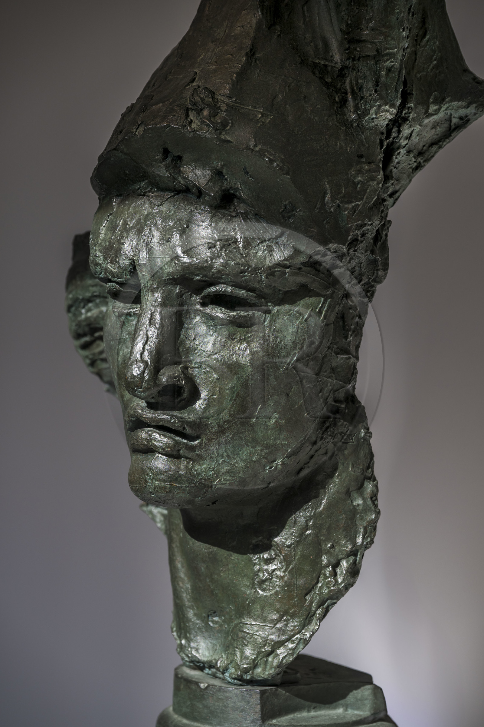 France, Paris (75), le musée du sculpteur Antoine Bourdelle, Dragon Cuirassier (bronze)