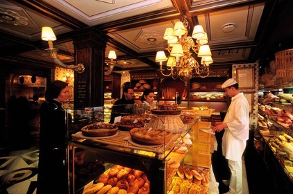 France, Nord, Lille, first bakery and cake shop Paul in the city centre in Paris street
