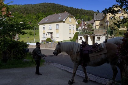 France, Bas Rhin, Wangenbourg-Engenthal, the Colonel De Gaulle lived for eight months in this house from September 1939 to May 1940