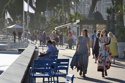 France, Alpes-Maritimes (06), Cannes, promenade sur la Croisette