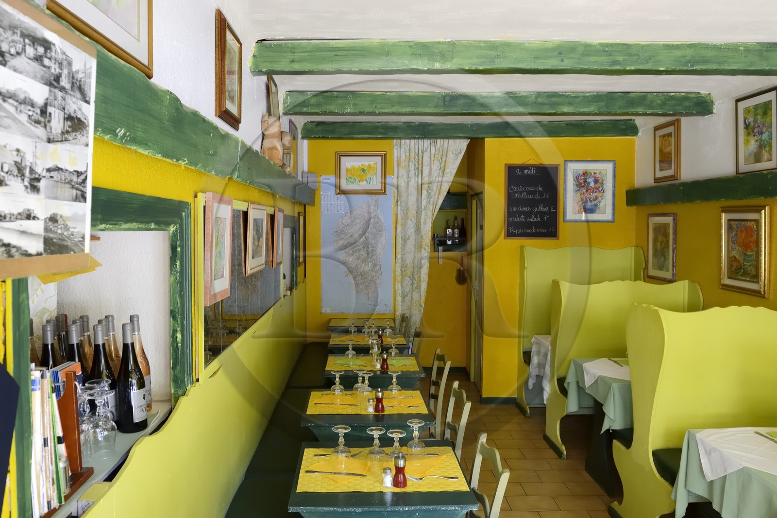 France, Haute-Corse (2B), Calvi, restaurant U Casanu