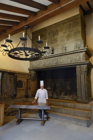 France, Rhone, Collonges au Mont d'Or, Paul Bocuse Restaurant L'abbaye de Collonges dedicated to receptions, its chef Serge Cotin