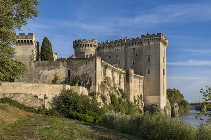 France, Bouches du Rhone, Tarascon, King René's castle dating from the 15th century on the banks of the Rhone