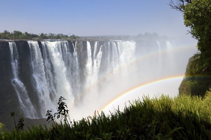 Zimbabwe, Matabeleland North Province,  Zambesi River, the Victoria Falls, listed as World Heritage by UNESCO