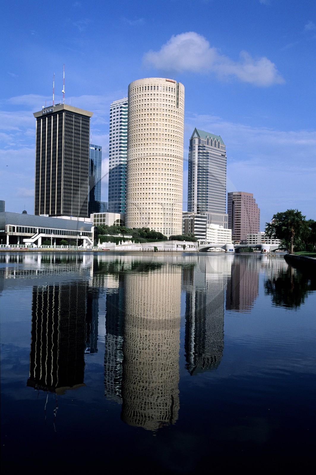 Etats-Unis, Floride, Gulf Coast, ville de Tampa, les gratte-ciel du centre ville