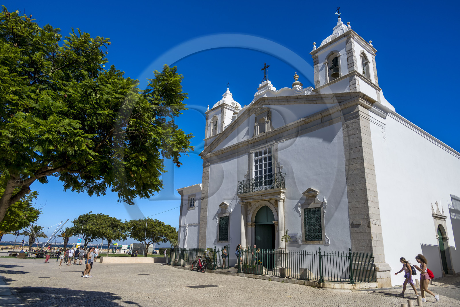 Portugal, Algarve, Lagos, l'église Santa Maria sur la place Infante Dom Henrique