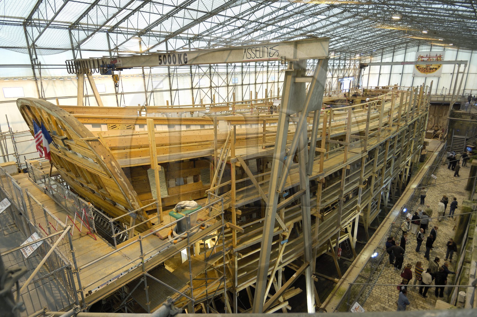 France, Charente-Maritime (17), Rochefort, le quartier de l'Arsenal, le chantier de l'Hermione France, Charente-Maritime (17), Rochefort, le quartier de l'Arsenal, le chantier de l'Hermione