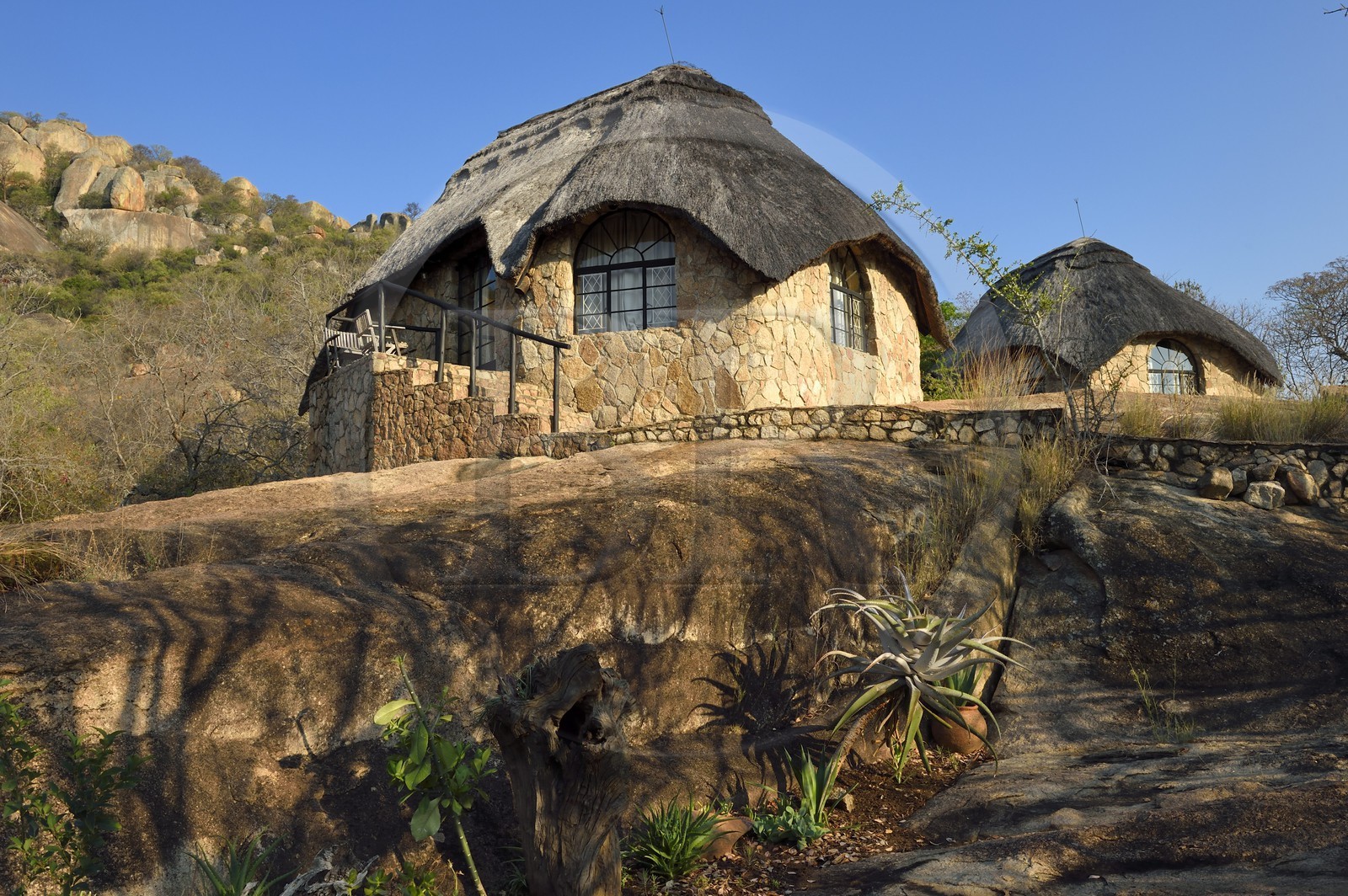 Zimbabwe, province de Matabeleland méridional, Matobo ou Matopos Hills Lodge