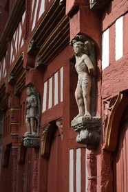 France, Ille-et-Vilaine, Rennes, half-timbered house Ti-Koz rue Saint-Guillaume