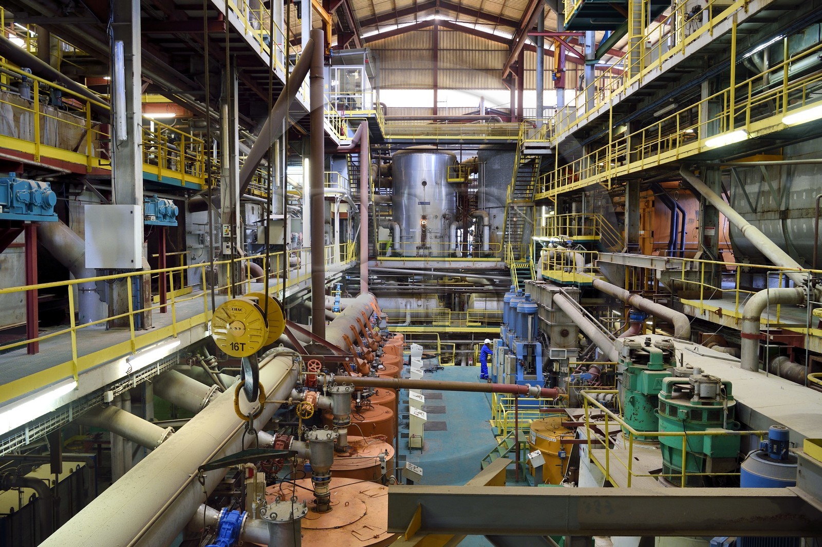 France, Ile de la Reunion, Saint-Louis, l'usine sucrière du Gol, fabrication du sirop à base de la canne à sucre