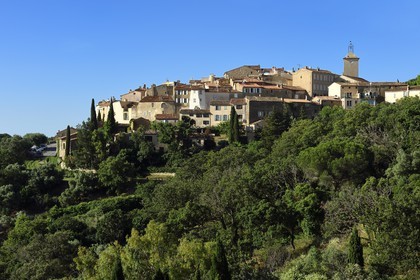 France, Var, Presqu'ile de Saint-Tropez, the hilltop village of Ramatuelle