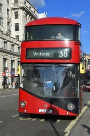 United Kingdom, London, Piccadilly, red double decker bus