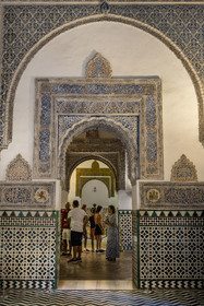 Spain, Andalusia, Seville, the Alcazar of Seville (Reales Alcazares de Sevilla), listed as World Heritage by UNESCO, Mudejar Palace or Palace of Pedro I